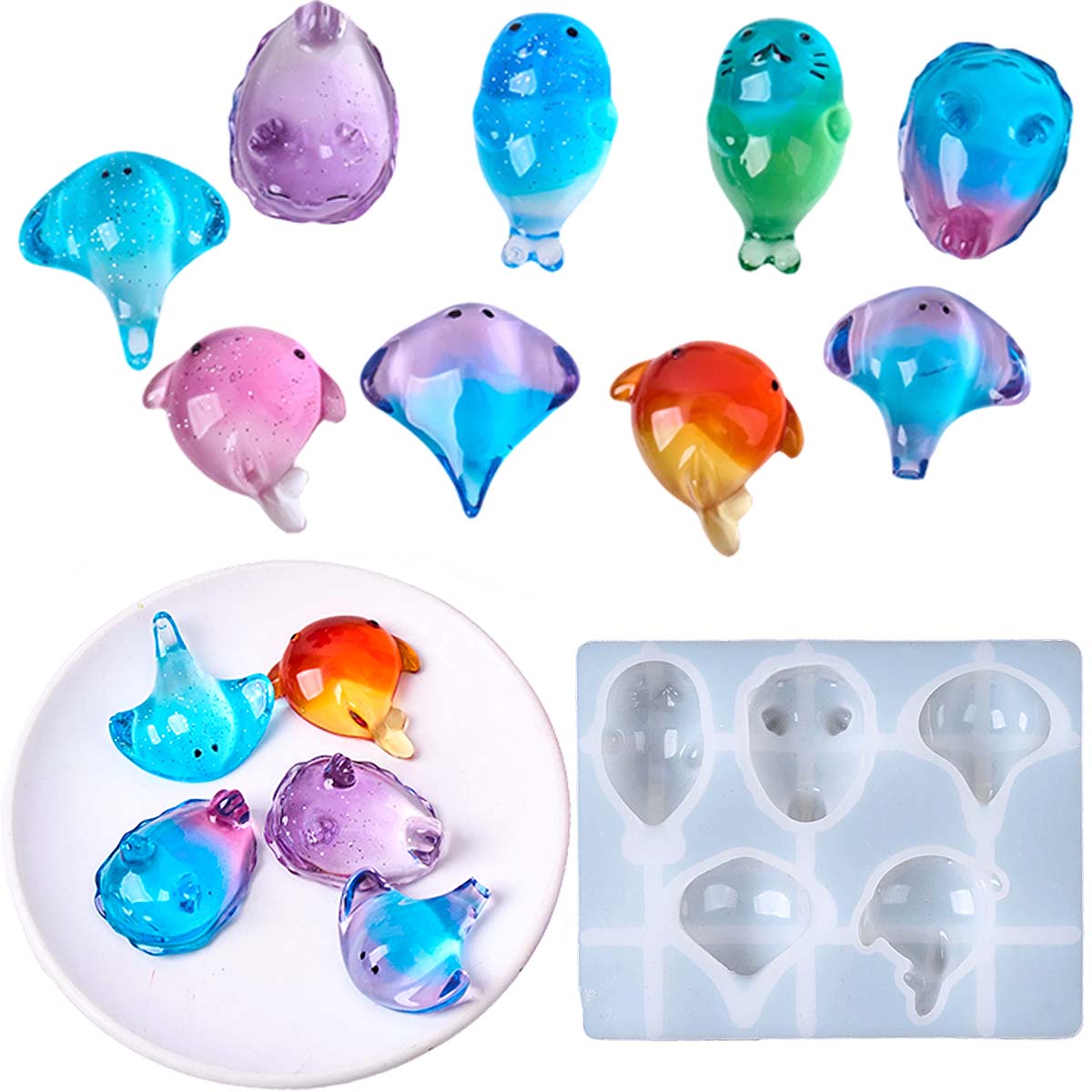 Soap Making Line - 3D Healing Kawaii Manta Ray Whale