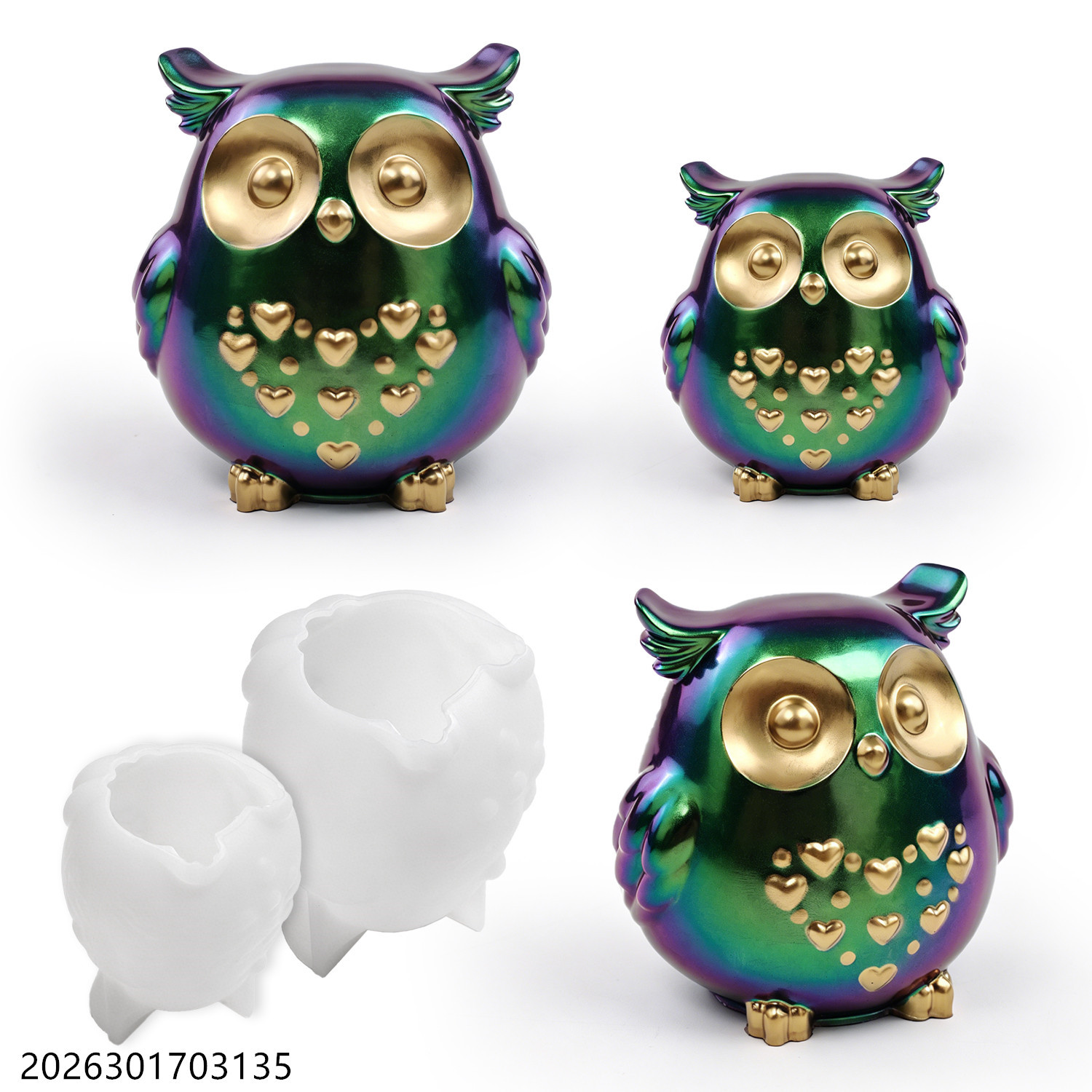 Soap Making Line - Owl Silicone Mold 3D Bird Shape