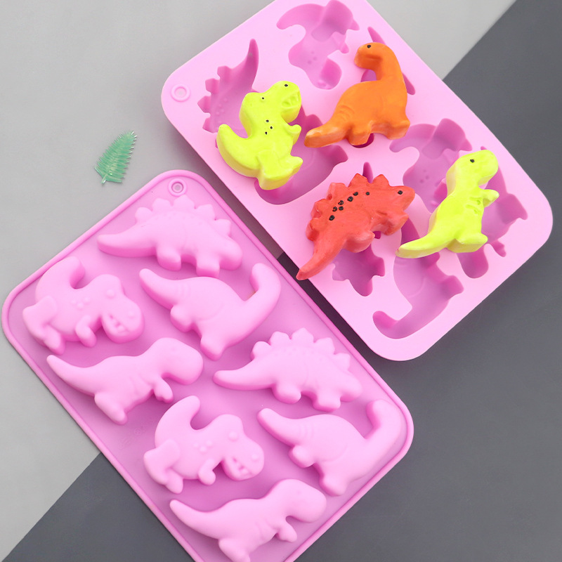 Soap Making Workshop - Blues Wholesale 8 Dinosaurs Cartoon Silicone