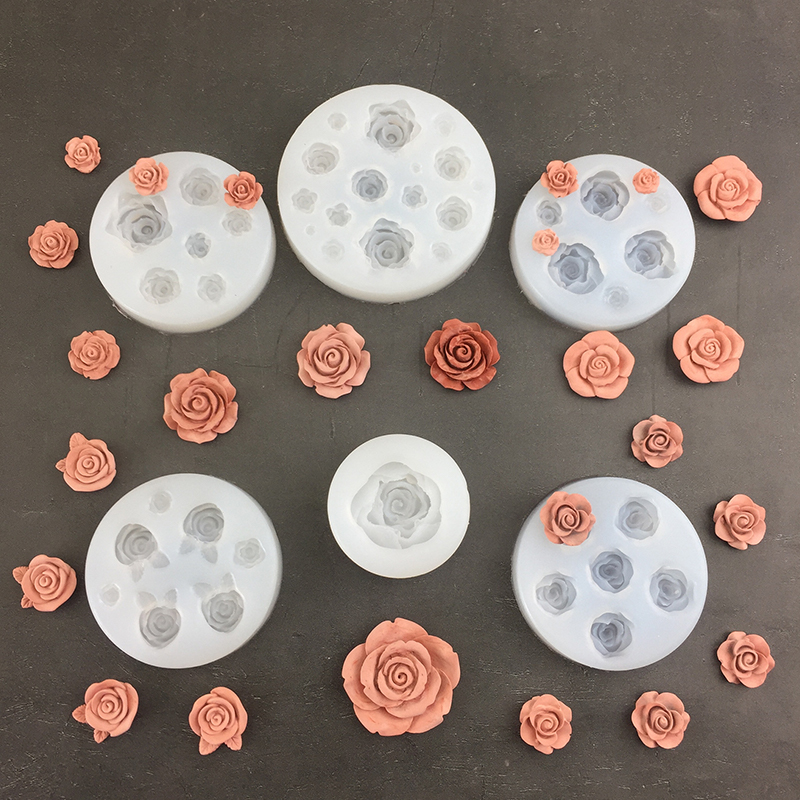 3D Rose Flower Shape Leaf Sili - Soap Making Party ulasan dan harga