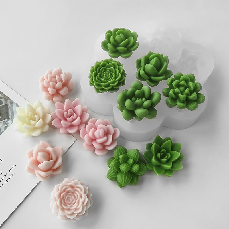 7 In1 Succulent Cactus Silicon - Soap Making Essentials ulasan dan harga