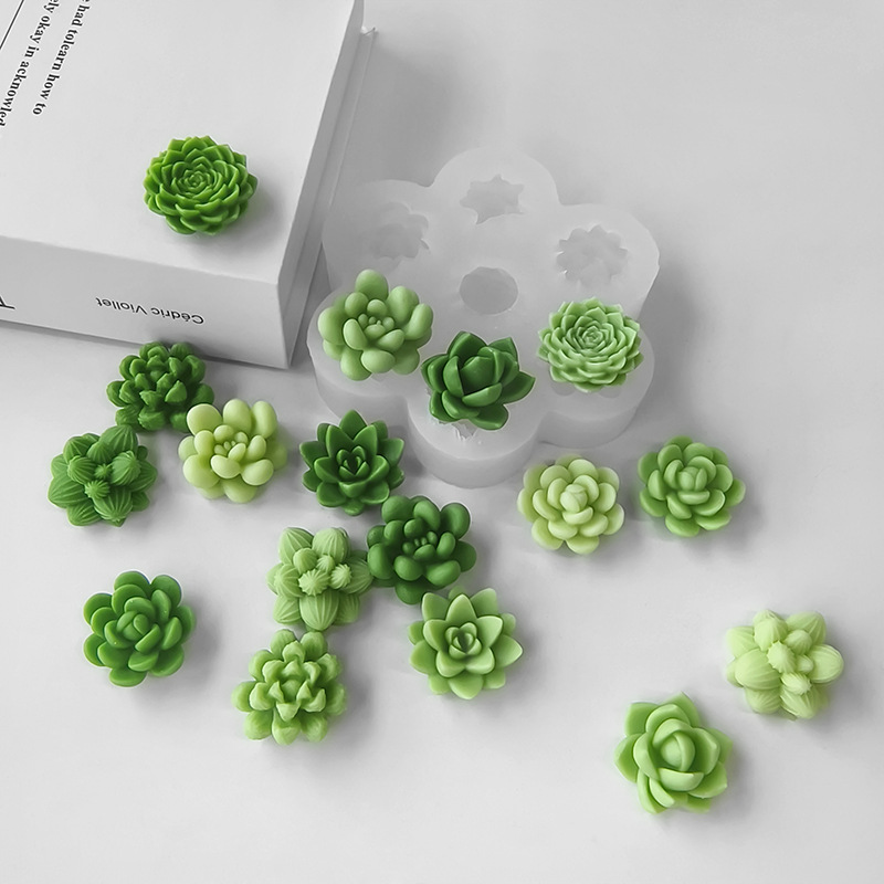 7 In1 Succulent Cactus Silicon - Soap Making Essentials ulasan dan harga
