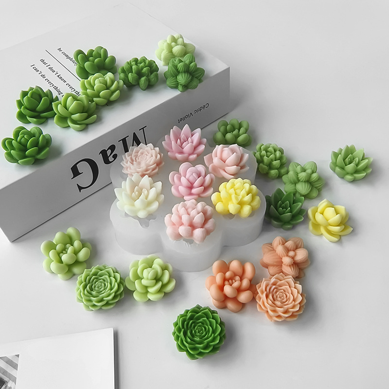 7 In1 Succulent Cactus Silicon - Soap Making Essentials ulasan dan harga