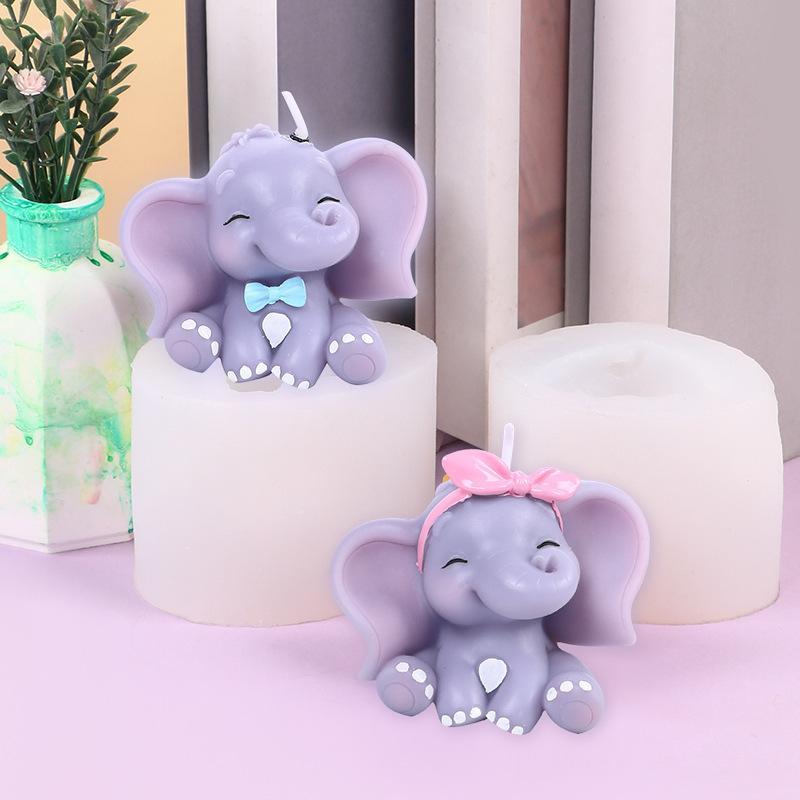 Cute 3D Elephant Silicone Cand - Soap Making Party ulasan dan harga