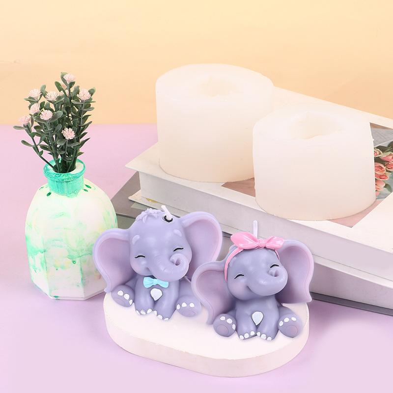 Cute 3D Elephant Silicone Cand - Soap Making Party ulasan dan harga