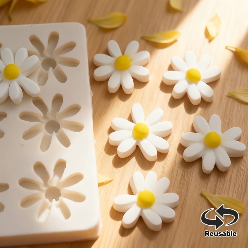 1pc 3D Daisy Sunflower Silicon - Soap Making Party ulasan dan harga