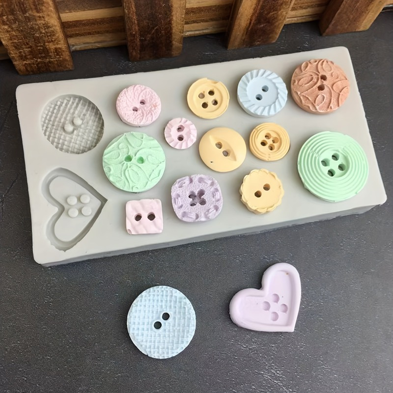 Buttons Shape Silicone Mold Si - Soap Making Party ulasan dan harga