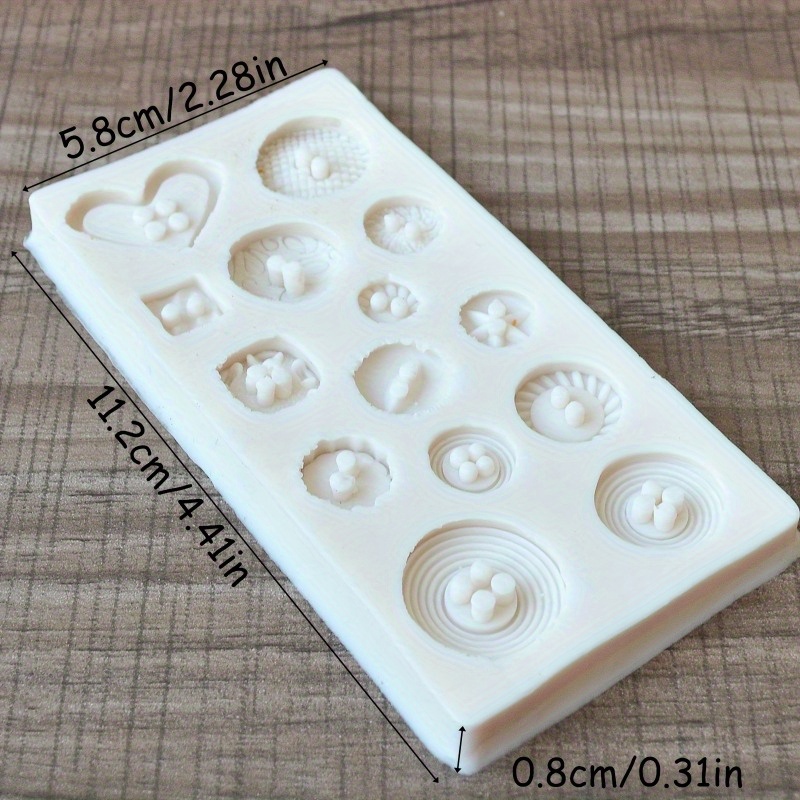 Buttons Shape Silicone Mold Si - Soap Making Party ulasan dan harga