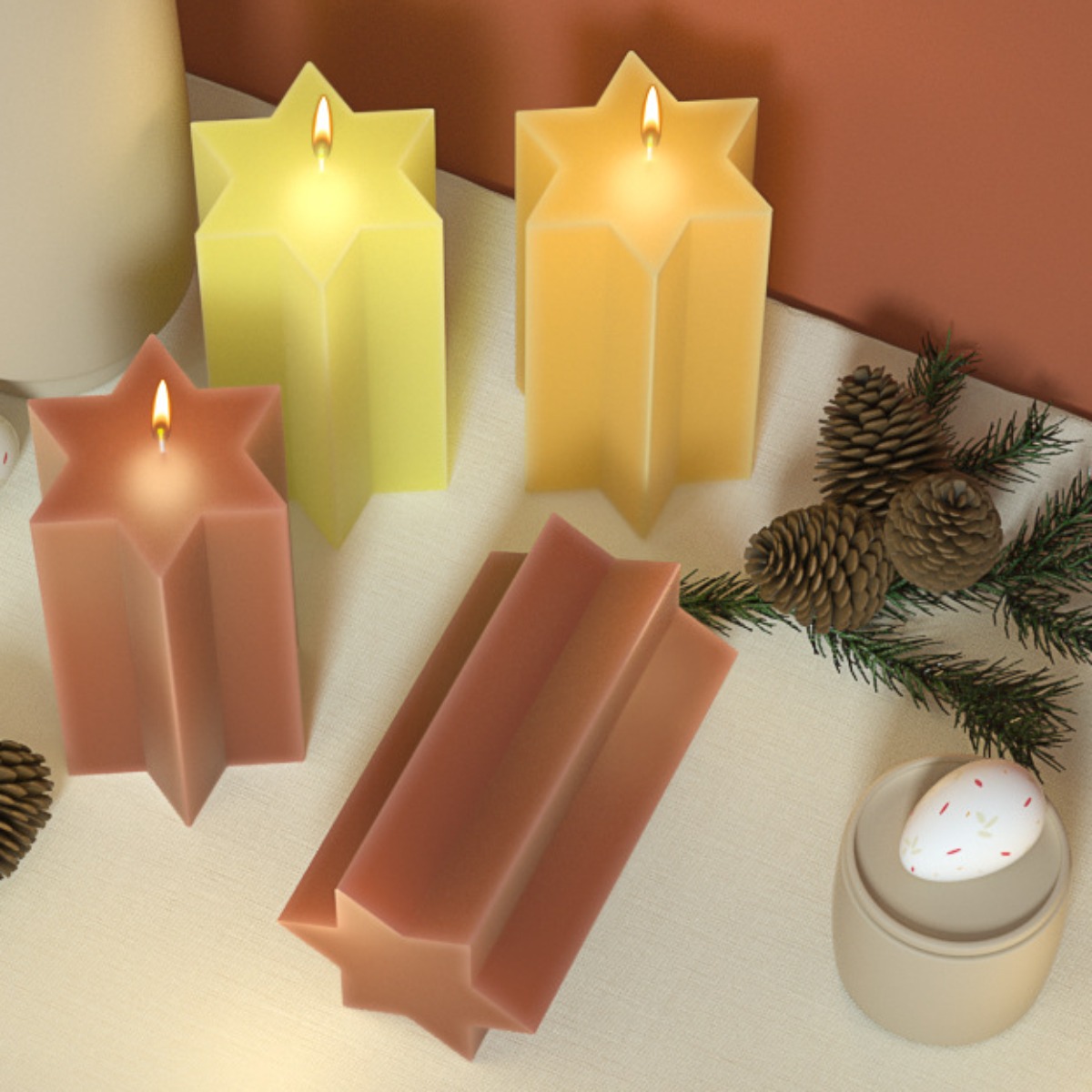 3D Hexagonal Column Silicone C - Soap Making Art ulasan dan harga