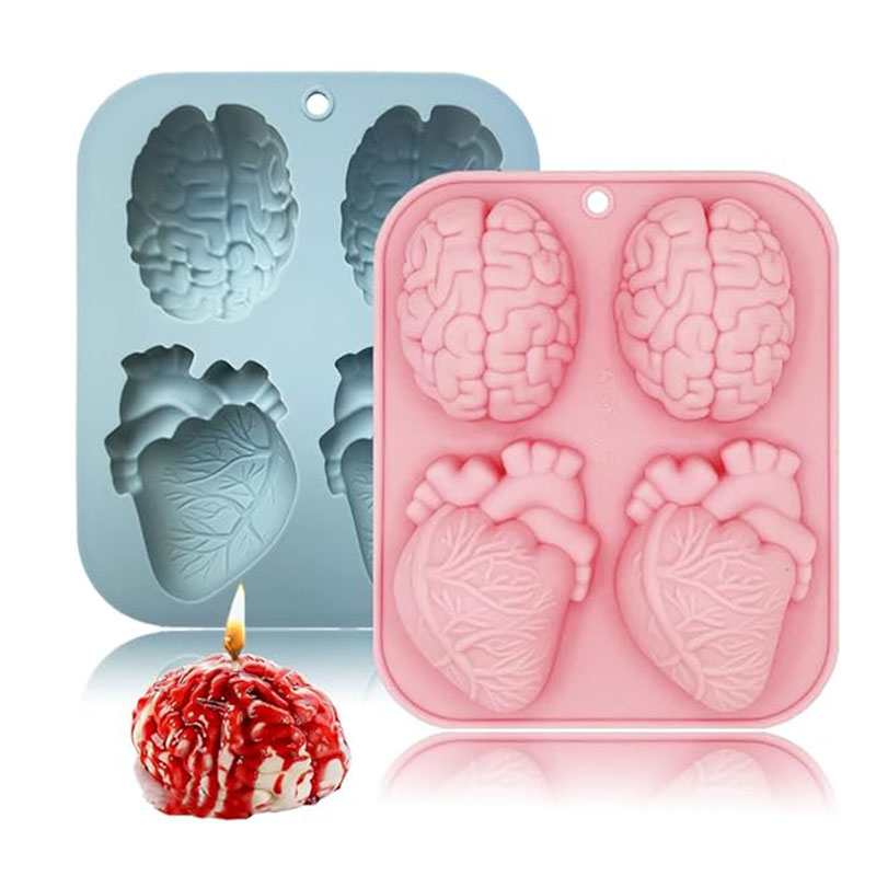 Human Brain And Heart Silicone - Soap Making Line ulasan dan harga