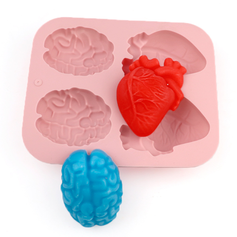 Human Brain And Heart Silicone - Soap Making Line ulasan dan harga