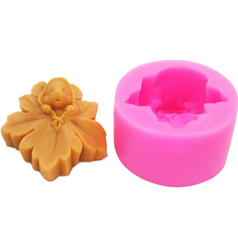 1Pcs 3D Maple Leaf mice Mould  - Soap Making Art ulasan dan harga