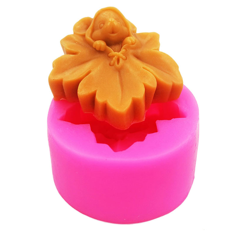 1Pcs 3D Maple Leaf mice Mould  - Soap Making Art ulasan dan harga