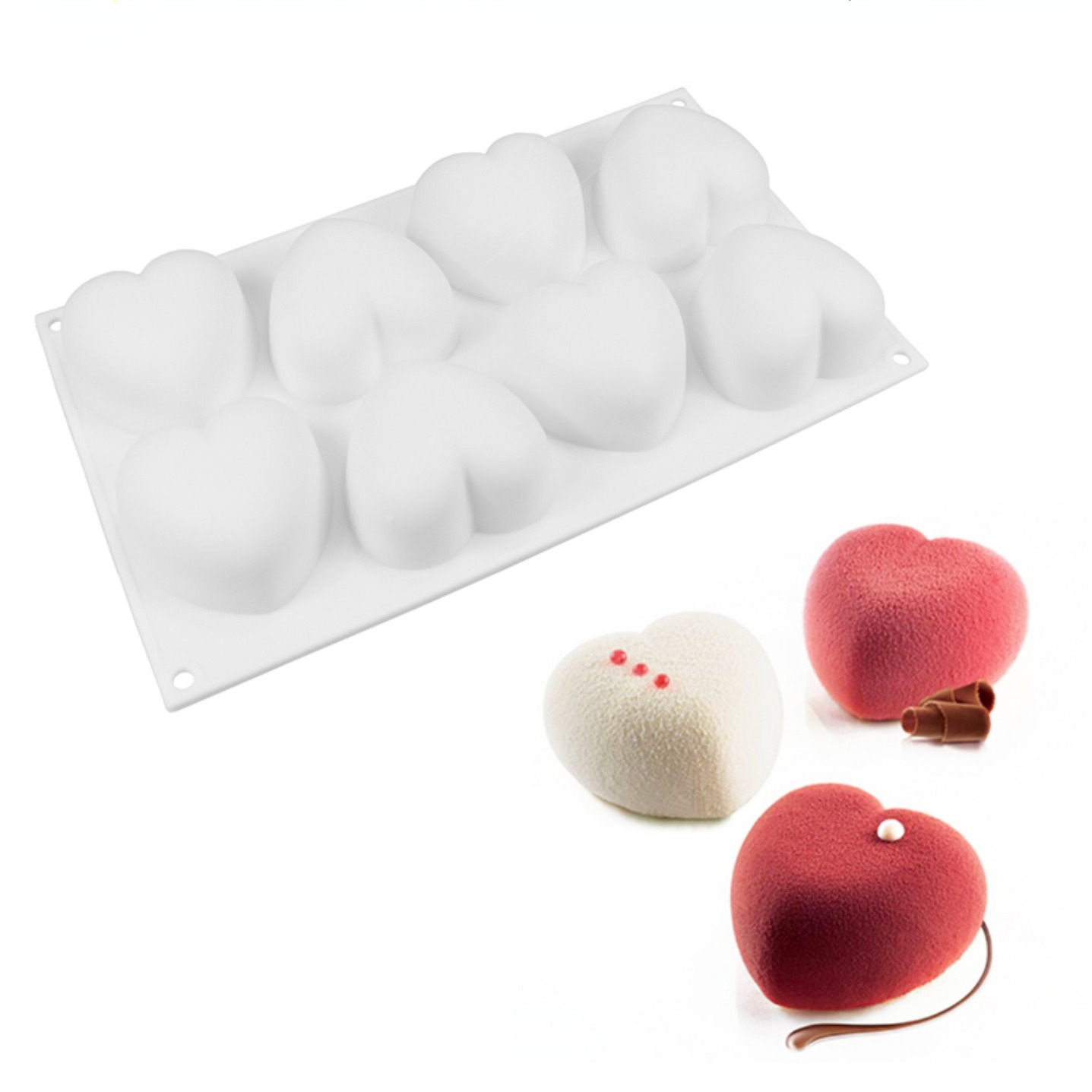 Love Heart Silicone Soap Mold  - Soap Making Essentials ulasan dan harga