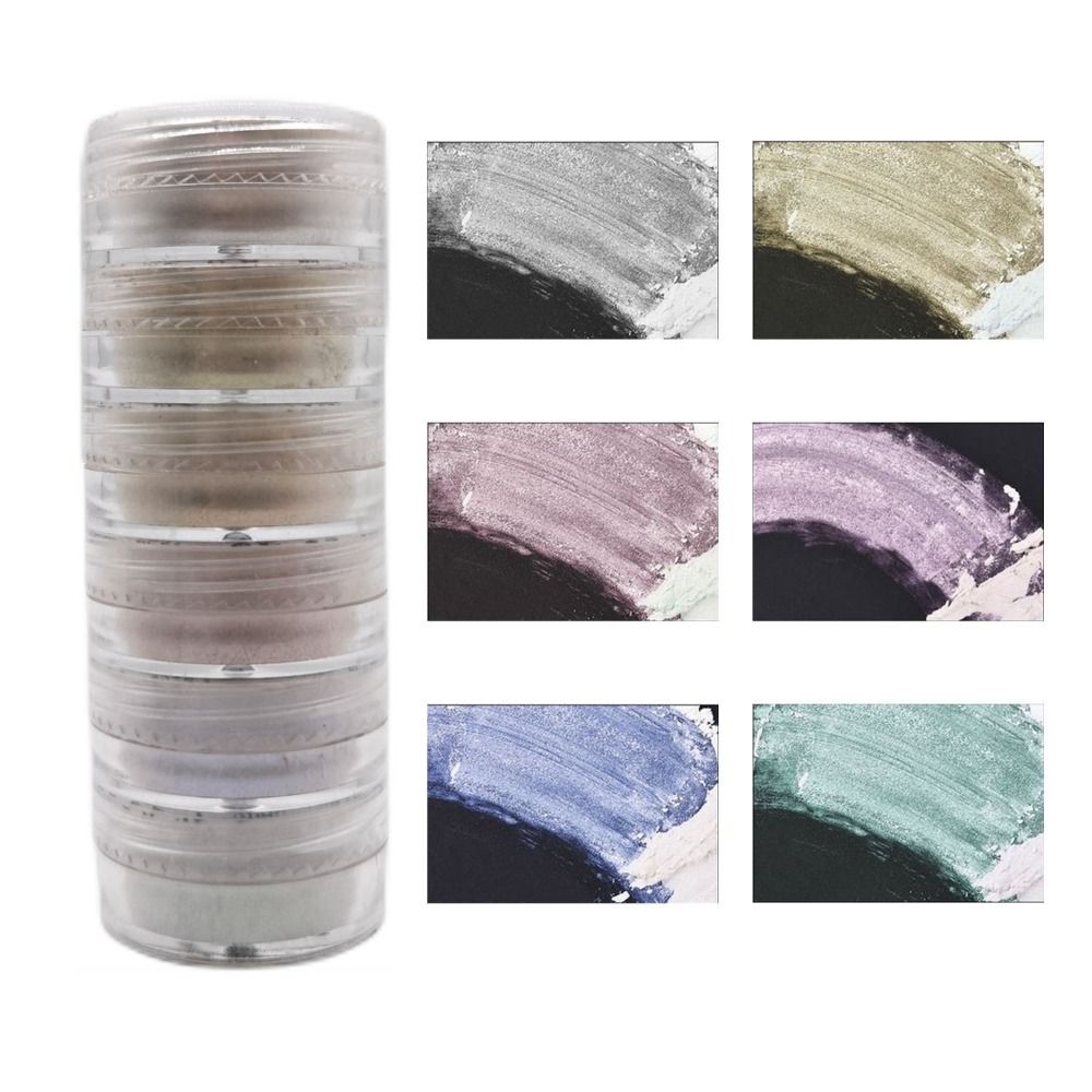 6 Colors/Set Glitter Mica Powd - Soap Making Art ulasan dan harga