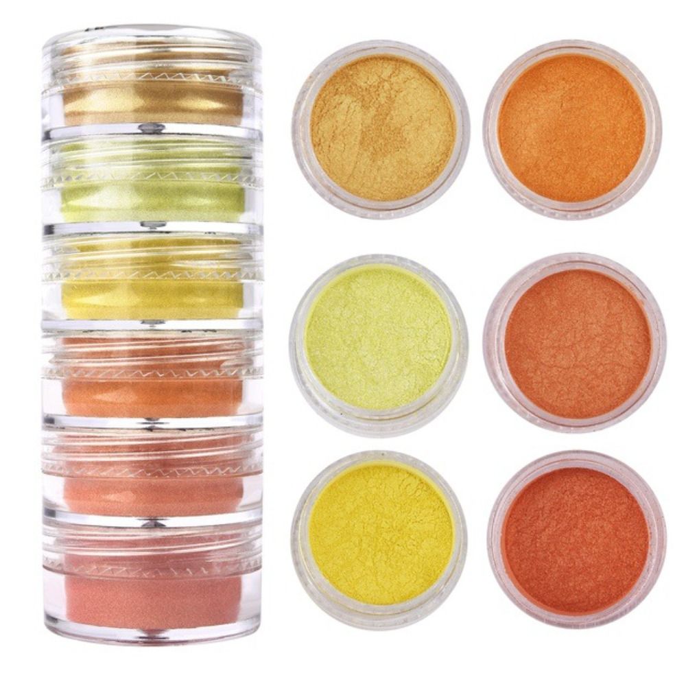 6 Colors/Set Glitter Mica Powd - Soap Making Art ulasan dan harga