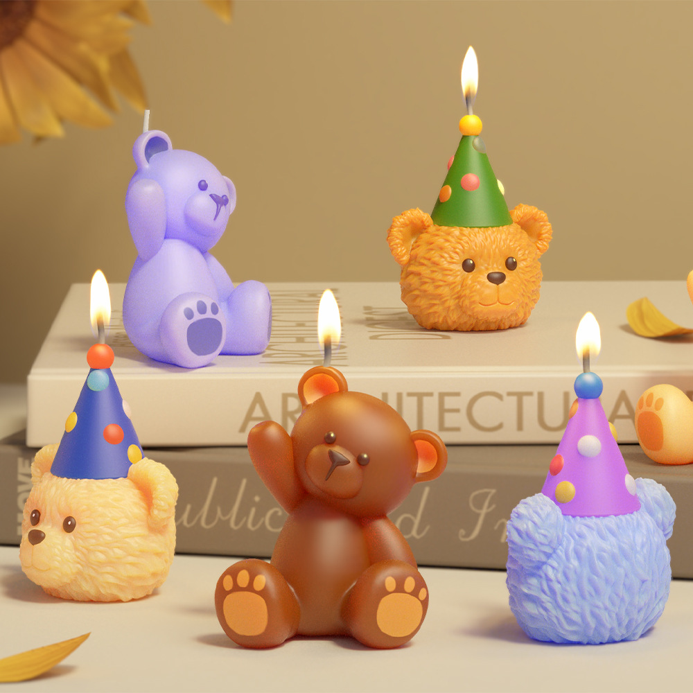 3D Cute Bear Resin Mold for Ca - Soap Making Art ulasan dan harga