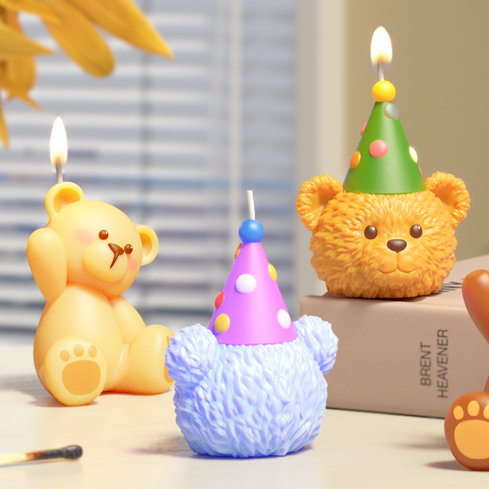 3D Cute Bear Resin Mold for Ca - Soap Making Art ulasan dan harga