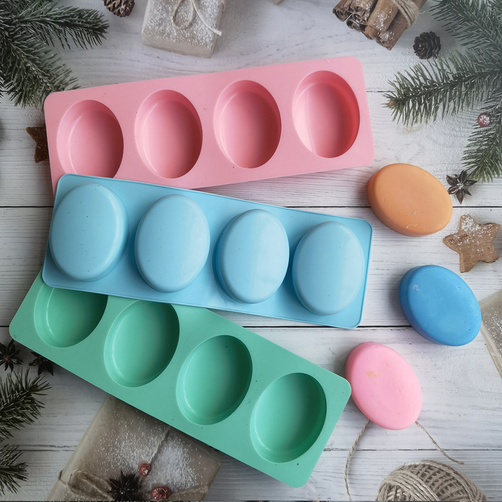 4 Cavities Oval Handmade Soap  - Soap Making Art ulasan dan harga