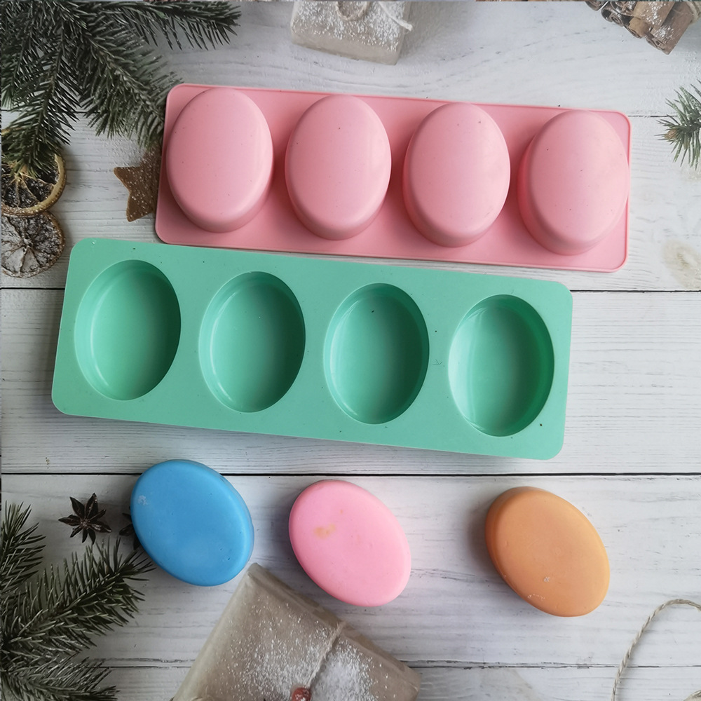 4 Cavities Oval Handmade Soap  - Soap Making Art ulasan dan harga
