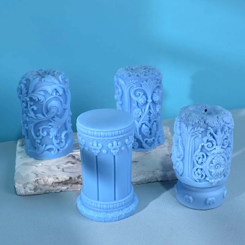 Carved Roman Column Candle Sil - Soap Making Art ulasan dan harga
